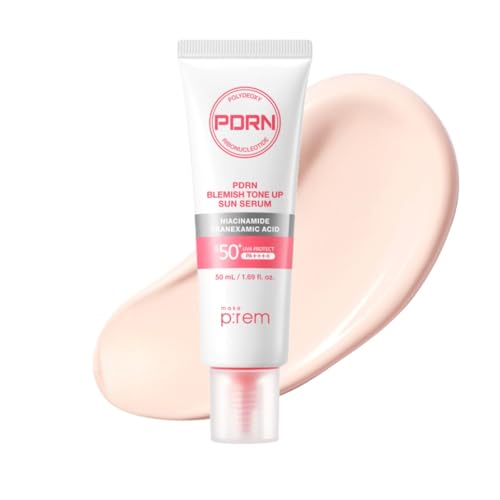 MAKEP:REM PDRN Tone-Up Sun Serum SPF 50 - Tinted Sunscreen 50ml