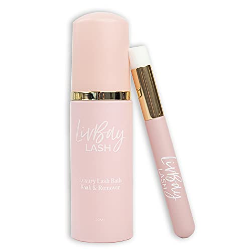 LIVBAY Lash Bath + Brush Combo - Eyelash Extension Cleanser