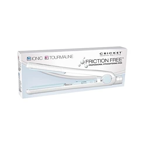 Cricket Friction Free Professional Styling Flat Iron Hair Straightener - Ceramic Tourmaline Technology, Quick Heat Up to 392¡ÆF, 1-Inch Plates Hair Straighteners for Women & Men & Stylists
