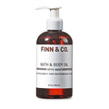 FINN & CO. White Sand Bath & Body Oil - Lightweight, Fast-Absorbing, Paraben & Cruelty Free - Moisturizing Jojoba & Apricot Oil - Beach-Inspired Hydrating & Nourishing Fragrance | 8 oz