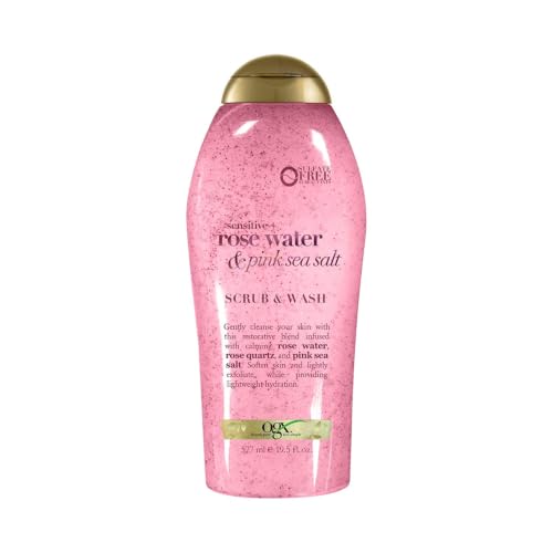 OGX Sensitive Rose Water Body Scrub 19.5 fl oz