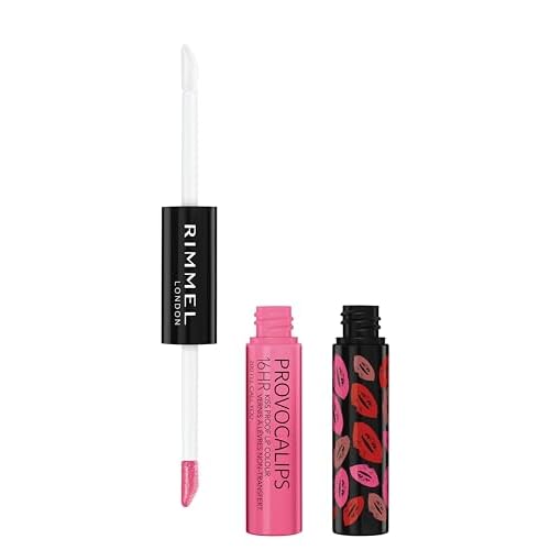 Rimmel London Provocalips 16hr Kiss-Proof Lip Color Bundle - 200 I'll Call You & 420 Berry Seductive, 14 fl.oz. Each