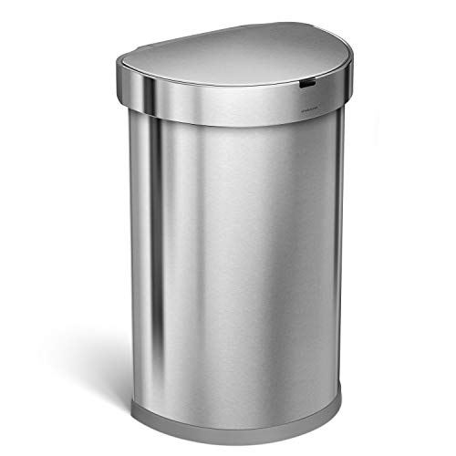 simplehuman 45L Semi-Round Automatic Sensor Trash Can