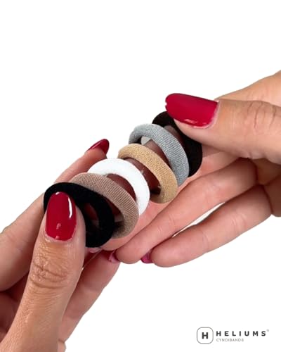Heliums 1 Inch Mini Soft Hair Ties Sandy Blonde – 30 Count, No Damage, Kids & Fine Hair Ponytail Holders