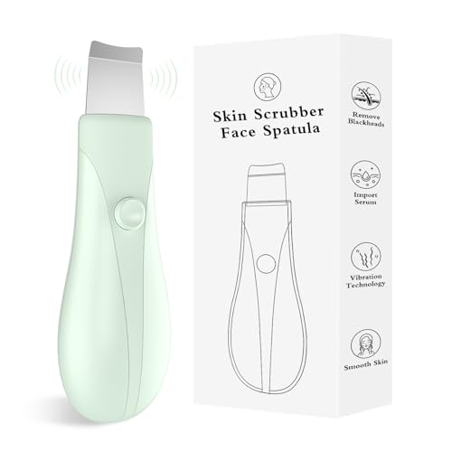 Skin Scrubber Face Spatula - Blackhead Remover & Pore Cleaner - Green