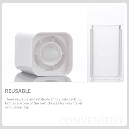 3Pcs Empty Airless Pump Bottles, Travel Airless Pump Containers, Empty Refillable Airless Pump, Foundation Travel Pump Bottle for Toner, Gel, Hair Oil, Lotion, Shampoo and Face Cream (30ML)
