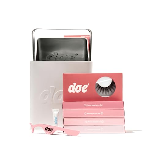 Lash Starter Pack Collection - Handcrafted Vegan Silk Strip Lashes - Lightweight and Comfortable - Available in 4 Styles: Fairy, Neo, Dawn, Dusk (Dusk Starter Pack)