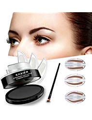 3 Pairs Eyebrow Stamp Kit with Brush - Perfect Natural Brows