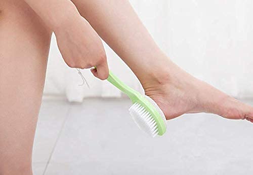 WAFJAMF Foot Stone Brush Exfoliating Brush Shower Foot Srubber with Pumice(1 PCS Green)