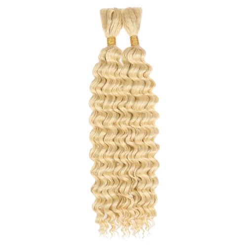 613 Blonde Human Hair Bundles 28 Inch Deep Wave Virgin