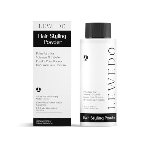 Lewedo 0.7oz Volumizing Styling Powder for Men - Natural Volume, Matte Finish & Adjustable Nozzle