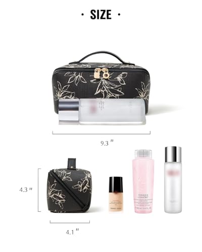 EACHY Large Makeup Bag, Waterproof Travel Cosmetic Organizer