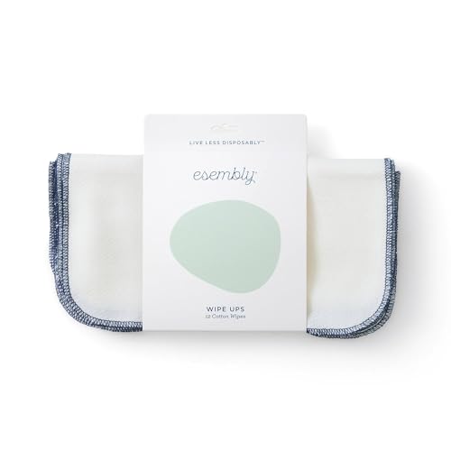 Esembly Organic Cotton Reusable Baby Wipes - 12 Pack