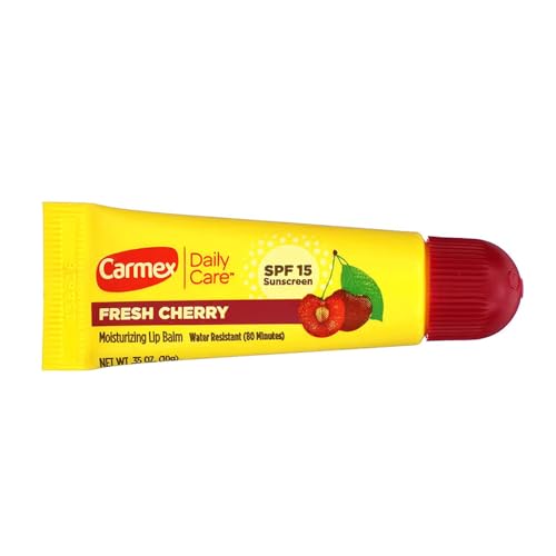 Carmex Lip Balm Fresh Cherry Spf#15 0.35 Ounce Tube (12 Pieces)