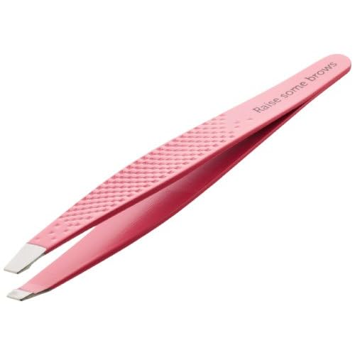 Sally Hansen Raise Some Brows-Slant Tip Tweezer with Platform, Eyebrow Tweezers,Tweezers, Pointed Tweezers, Grasp Hairs Firmly and Securely (Pack of 2)