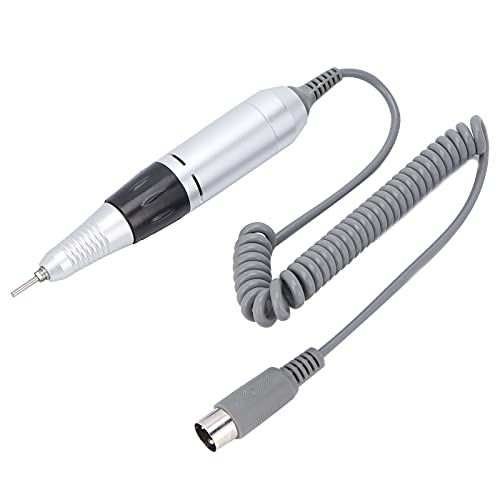 Nail Drill Handpiece, 0?35000rpm Nail Drill Handle for Electric Nail Machine File for Nail Pen Polish Drill (Black)