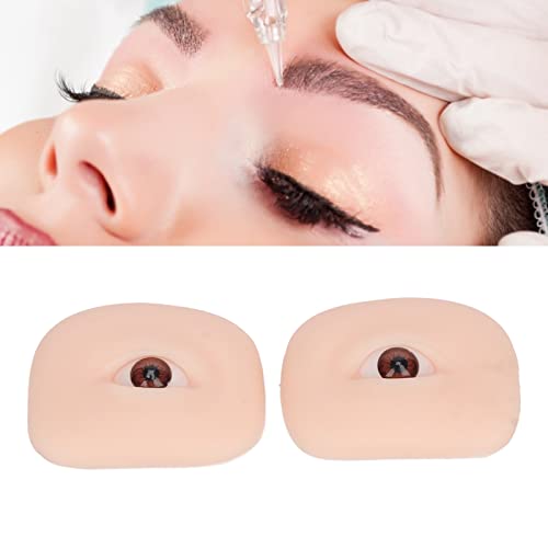 Soft Silicone Eye Model Practice Pair for Makeup & Eyebrow Training