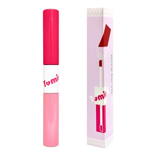 TOMINI Dual Juicy Lip Gloss - Kids Lip Care with Avocado & Jojoba Oil
