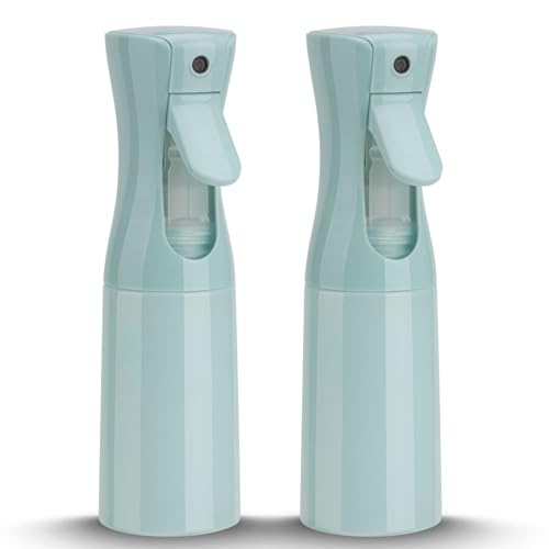 Zuhose 200ml Blue Spray Bottle Pack for Hair, Plants, Skin & Cleaning – Ultra Fine Mist, Continuous Spray