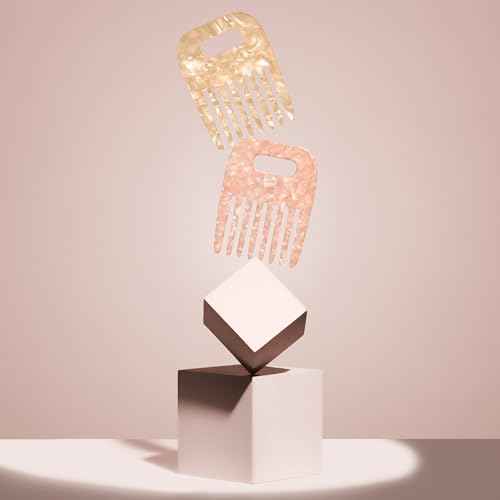 The Hair Edit Mini Untangle & Glide Wide-Tooth Combs Set for Women, Detangling Comb for All Hair Types, Scalp Massage, Travel