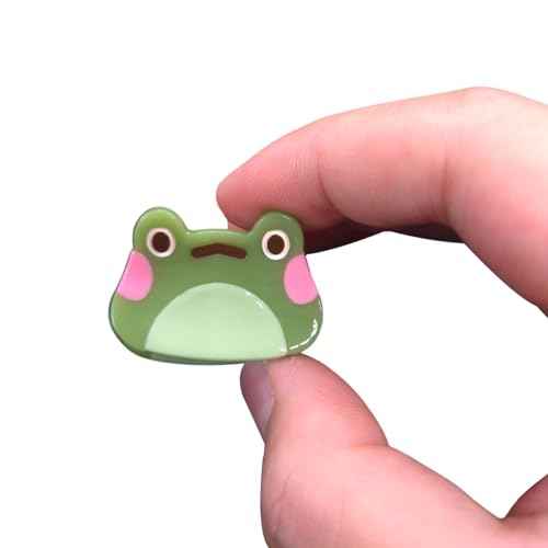 Cute Mini Frog Hair Clips,Cellulose Acetate Hair Clips,Big Claw Clips for Girl,Hair Accessories,Pack of 2