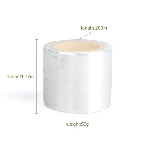 3 Pack Preservative Film Plastic Wrap for Eyebrow Lamination Lash Lift Lip Blush Tint Kit Semi Permanent Make Up PMU Supplies Microblading Kit 42mm Width 200 Meter (3 Pack)
