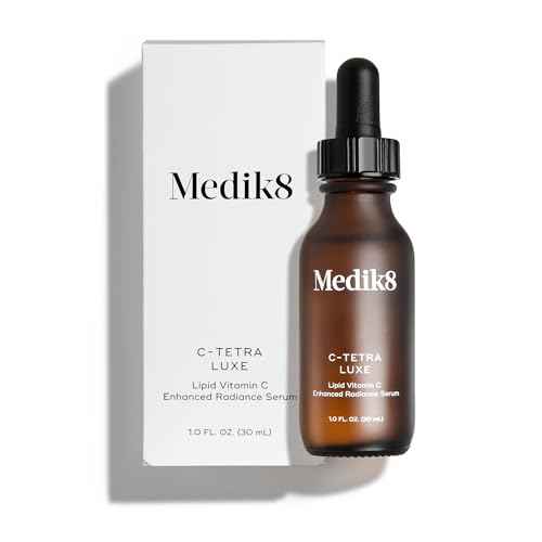 Medik8 C-Tetra Luxe - Balancing Vitamin C Serum For Face - Smooths Fine Lines and Wrinkles - Face Serum with Squalane - Vegan and Gluten Free - 1.0 oz