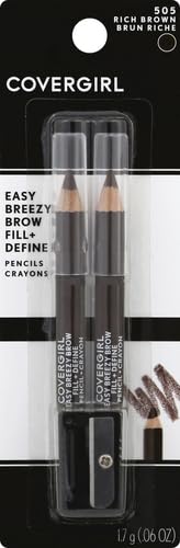 COVERGIRL Easy Breezy Brow Fill + Define Pencil, Pack of 2