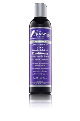 The Mane Choice Hair Care Nourish & Shine Length Retention Kit: 2 x 4 oz The Alpha Multi-Vitamin Scalp Nourishing Hair Growth Oil & 1 x 8 oz 3-in-1 Leave In Conditioner, Co-Wash & Detangler