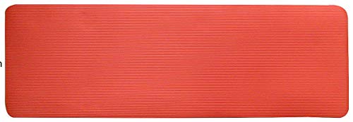 Signature Fitness All Purpose 1/2-Inch Extra Thick High Density Anti-Tear Exercise Yoga Mat with Carrying Strap and Yoga Blocks, Red