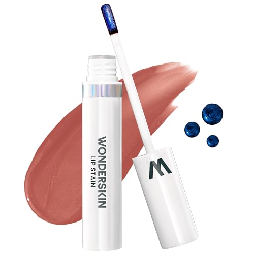 Wonderskin Lip Stain Peel Off Masque (Lovely), with Lip Scrub and Clear Lip Gloss