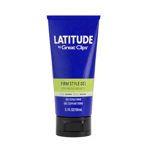GREAT CLIPS LATITUDE Firm Style Gel | Hair Gel for Men | High Hold + High Shine | 5.1oz
