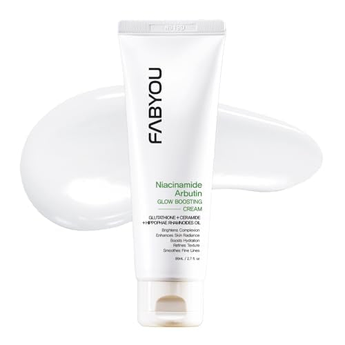 Niacinamide Arbutin Glow Boosting Cream 2.71 fl oz - Korean Skin Care for Long-Lasting Hydration & Smooth, Even Skin Tone with 10% Niacinamide & Arbutin, Deep Moisture Cream for Face