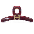 KELMALL Oversized Hair Claw Clip 5 Inch Glossy PC with Metal Accent for Thick & Thin Hair