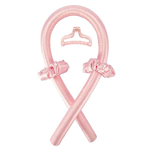Heatless Curling Rod Headband with Hair Clip - No Heat Curlers
