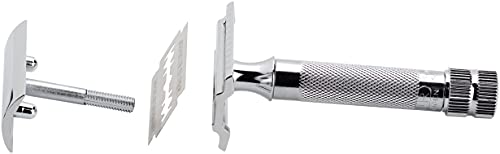 Merkur Mk34c Double Edge Razor with Heavy Duty Short Handle