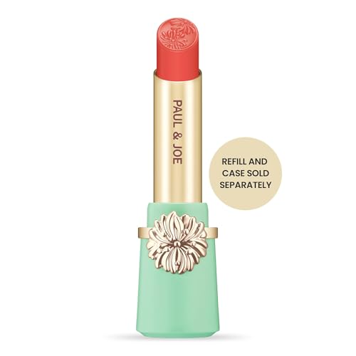 Paul & Joe Moisturizing Lipstick Refill Only, Case Sold Separately, Long Lasting Lipstick for Highly-Pigmented Lip Color, 05 Baillement de l’ange - Soft and Gentle Cherubic Pink Lip Stick, 0.10 oz