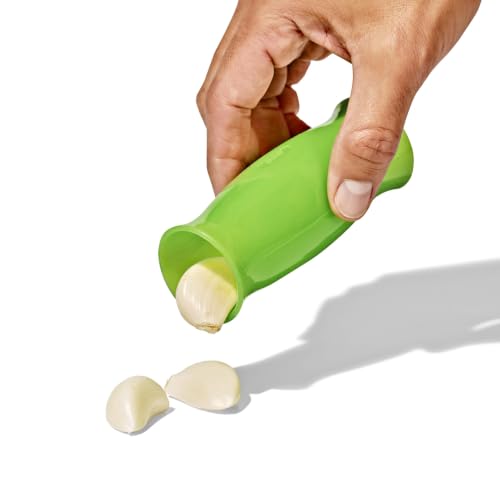 OXO Good Grips Silicone Garlic Peeler with Storage Case – Clear