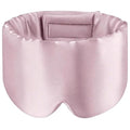 100% Natural Silk Eye Mask for Women Men, Soft Pressureless Cooling Blackout Eye Covers for Sleeping, Large Size Sleep Mask fits All Heads Adjustable, Lotus Pink