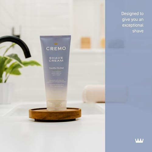 Cremo Women¡¯s Shaving Cream Sensitive Skin, Moisturizing, Vanilla Orchid, Ultra-Slick Shave Cream for Women, Fights Nicks, Cuts and Razor Burn, 6 Fl Oz