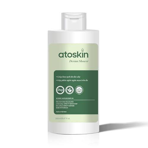 Atoskin Derma Shower ? Herbal Body Cleanser for Oily & Acne-Prone Skin, with Rosemary & 7 Botanical Extracts (9.47 oz)