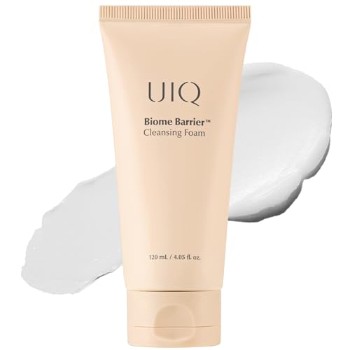 UIQ Biome Barrier Cleansing Foam for Sensitive Skin 120ml - Low pH, Hydrating & Deep Pore Cleanser