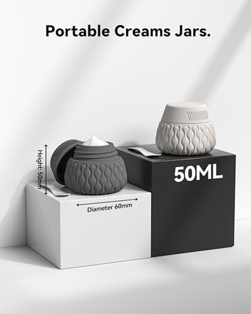 Silicone Travel Bottles Set - 8 Pack Leakproof Containers for Toiletries