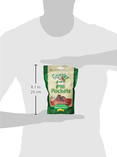 GREENIES PILL POCKETS for Dogs Capsule Size Natural Soft Dog Treats, Hickory Smoke Flavor, 7.9 oz. Pack (30 Treats)