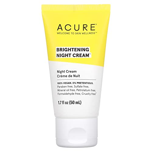 Acure Brightening Night Cream, 1.7 fl oz (50 ml) (Pack of 2)
