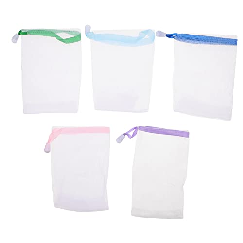 20pcs Foaming Soap Pouches Mesh Bath Exfoliating Nets