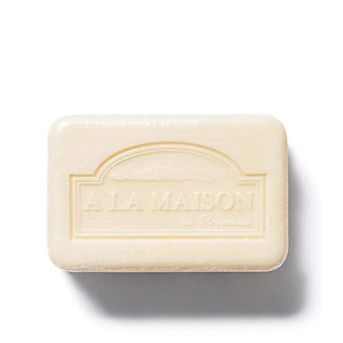 A LA MAISON Rose Lilac Bar Soap - Triple French Milled Natural Moisturizing Hand Soap Bar (1 Bar of Soap, 8.8 oz)