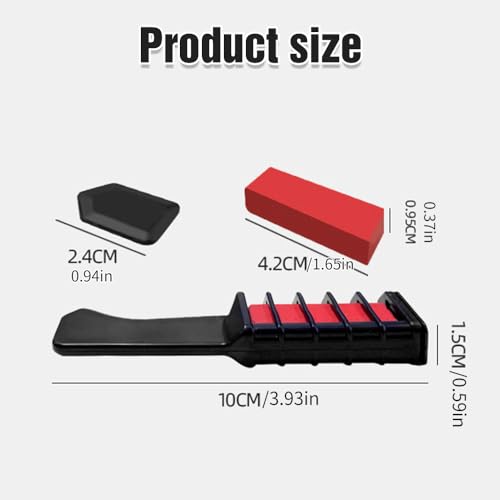 12-Color Washable Hair Chalk Combs - Temporary Hair Dye