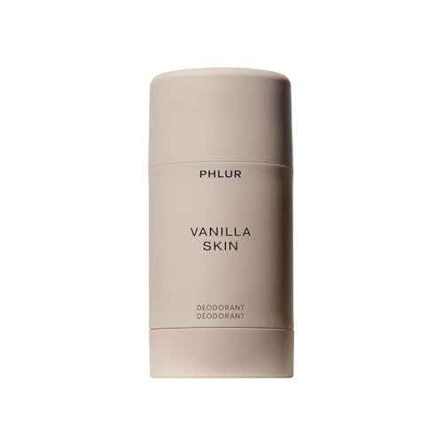 PHLUR Vanilla Skin Natural Deodorant - 48 Hour Odor Protection Natural Baking Soda Free & Aluminum Free, Salicylic Acid, Arrowroot Powder, Algae & Tamanu Oil - No Residue or Irritation