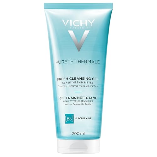 VICHY Purete Thermale Gel Cleanser & Makeup Remover 6.8 Fl Oz - Sensitive Skin